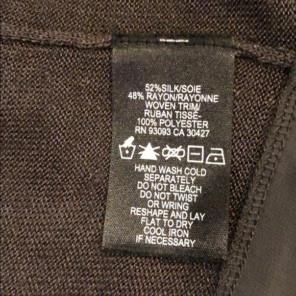 Nic + Zoe Silk Blend Chiffon Trim Cardigan NWT - Picture 7 of 7